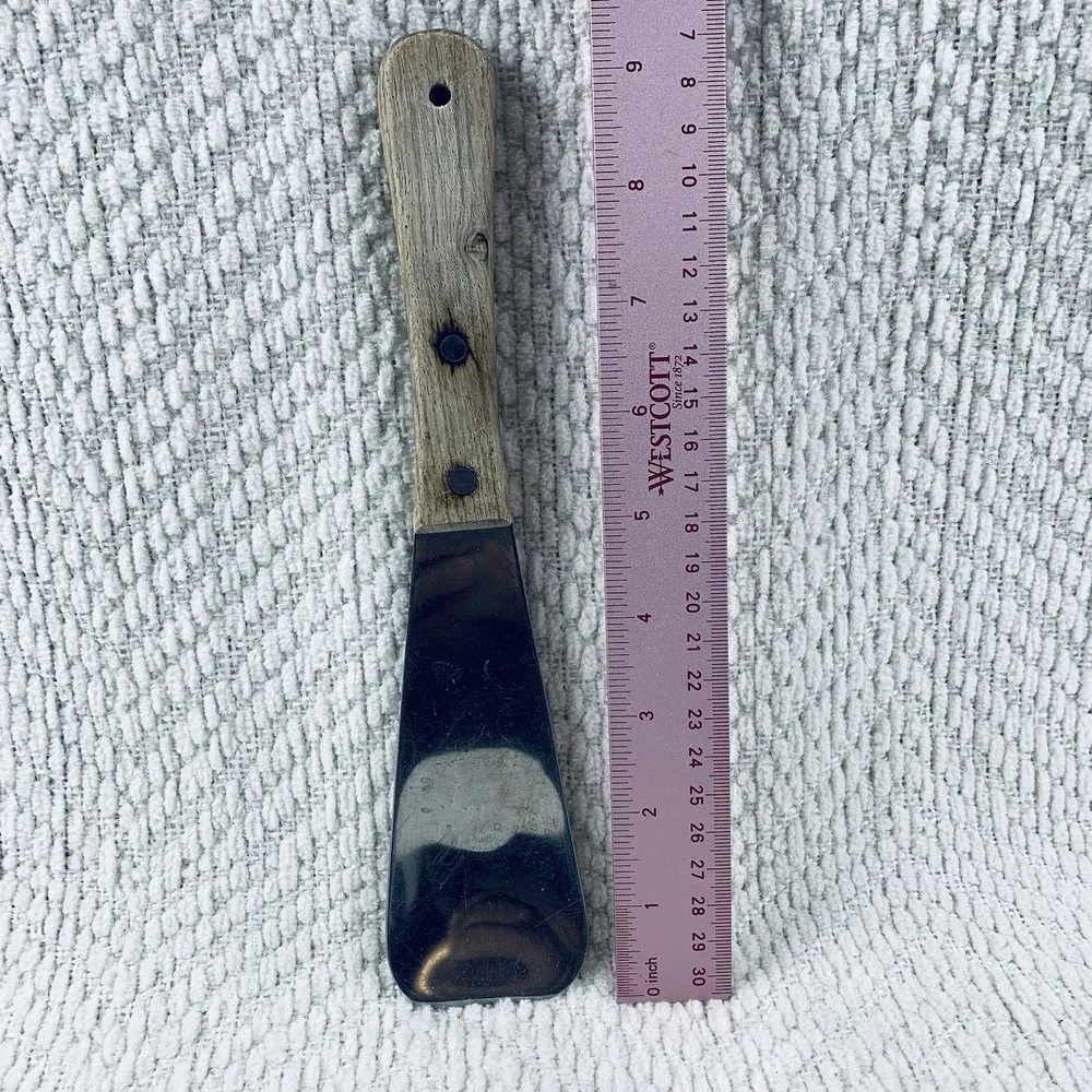 Vintage Vernco #2 Stainless Steel Ice Cream Spade Scoop Wood Handle 9 1/2